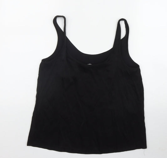 Primark Womens Black Polyester Basic Tank Size 8 Scoop Neck