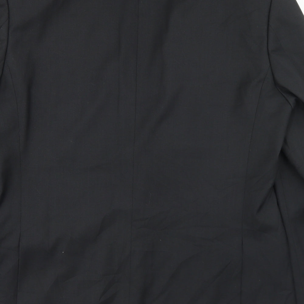 Mens UK Size 42 Linea Regular Black Suit Jacket