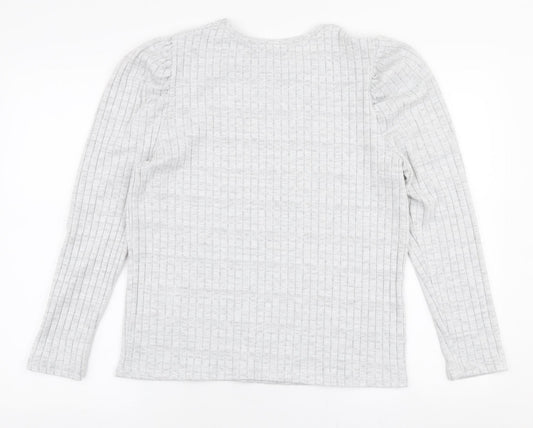 Womens UK Size 14 Papaya Grey Pullover Jumper