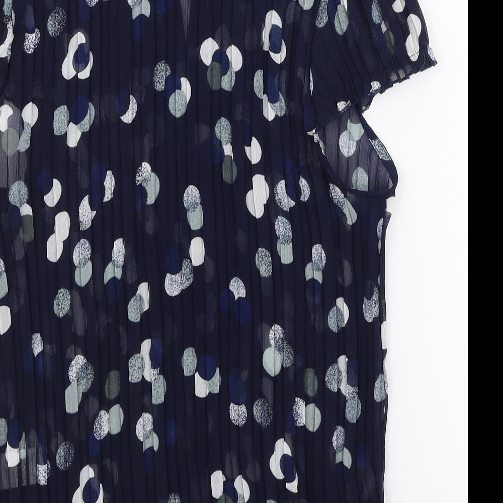 Womens UK Size 12 Vogue Blue Basic Blouse