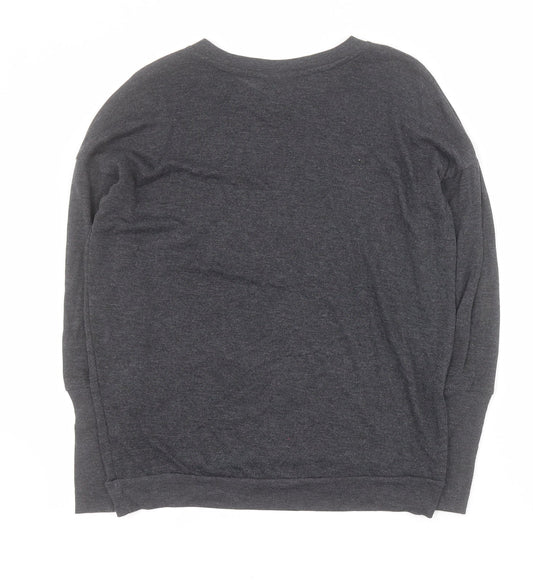Womens UK Size 6 Topshop Grey Pullover Jumper