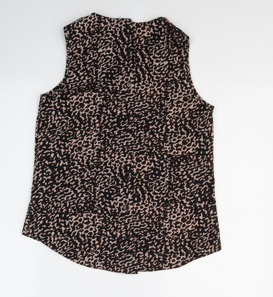 Womens UK Size 10 New Look Black Basic Blouse