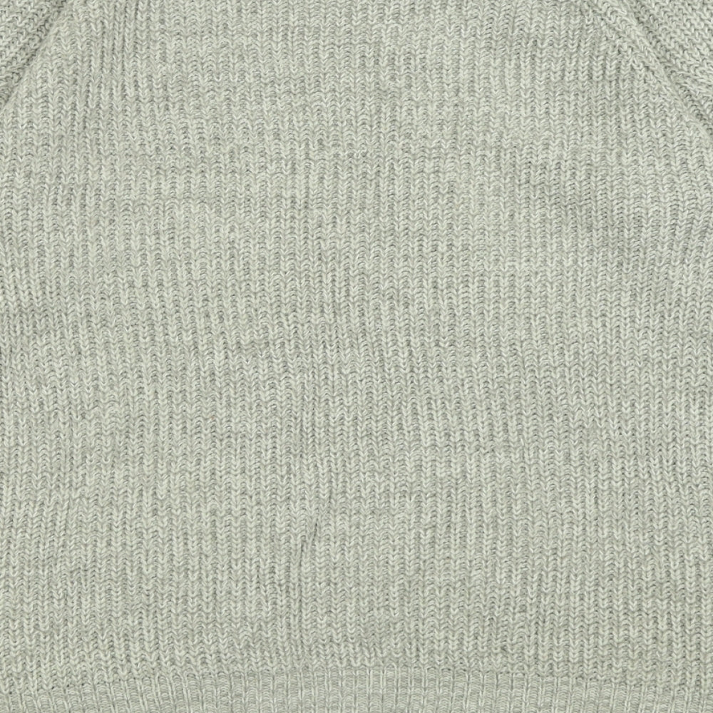 Womens UK Size M Papaya Grey Cardigan Jumper