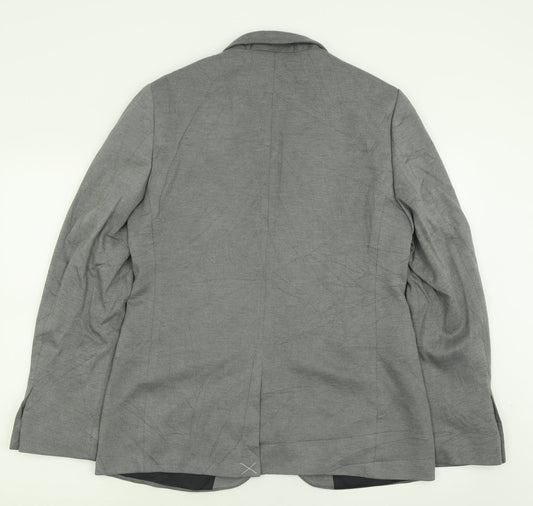 Mens UK Size 40 Burton Regular Grey Suit Jacket