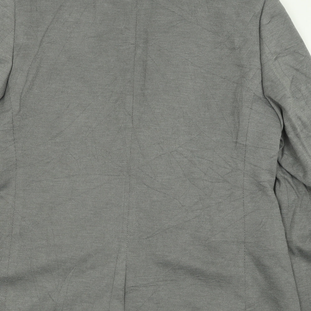 Mens UK Size 40 Burton Regular Grey Suit Jacket