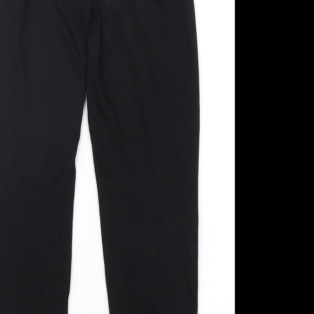 New Look Womens Black Polyester Sweatpants Trousers Size 6 L26 in Regular Drawstring