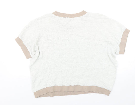 Gallery Womens Multicoloured Round Neck Cotton Pullover Jumper Size L