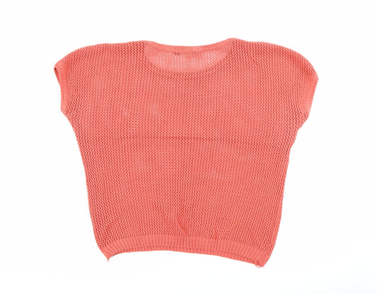 Womens UK Size L ESMARA Orange Pullover Jumper