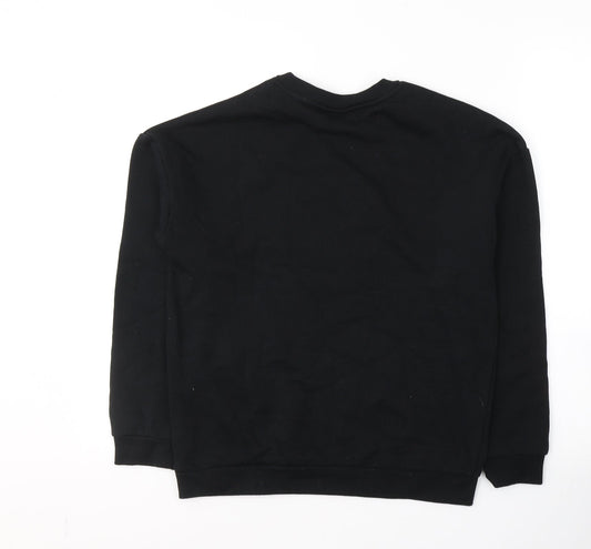 Womens UK Size XS Disney Black Pullover Sweatshirt