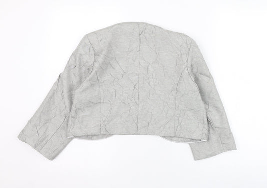 Anna Rose Womens Grey Jacket Size 12
