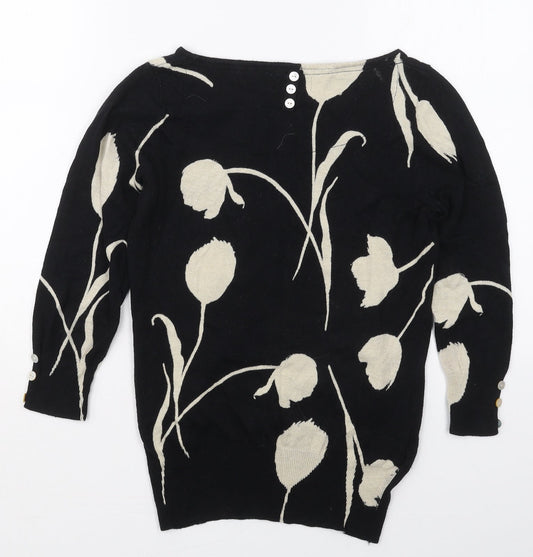 Womens UK Size 8 NEXT Black Pullover Jumper