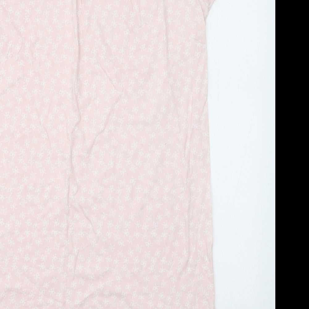 Core De Moi Womens Pink Geometric Cotton Top Dress Size 12 - Bow Print