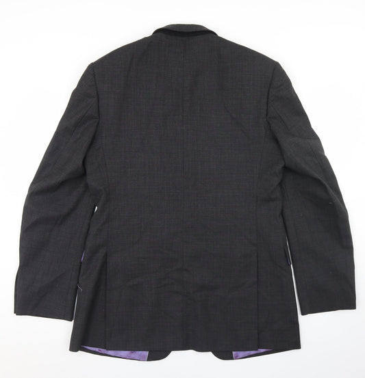 Mens UK Size 40 Burton Regular Grey Suit Jacket