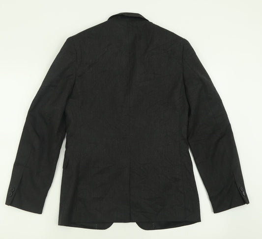 Mens UK Size 34 Moss London Regular Grey Suit Jacket