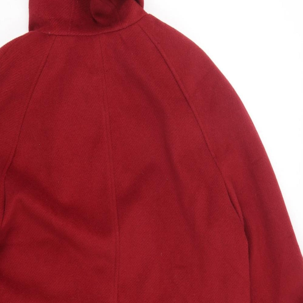 Womens UK Size 14 Marks and Spencer Red Overcoat