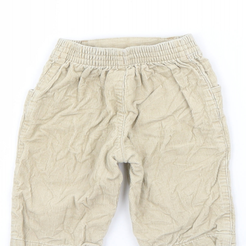 Marks and Spencer Baby Beige Cotton Capri Trousers Size 3-6 Months