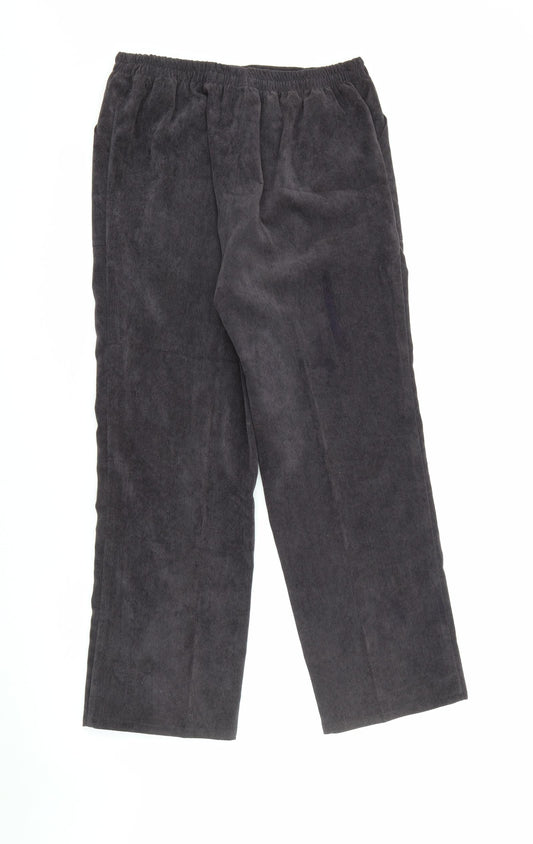 Womens UK Size 10 Afibel Regular Fit Purple Trousers