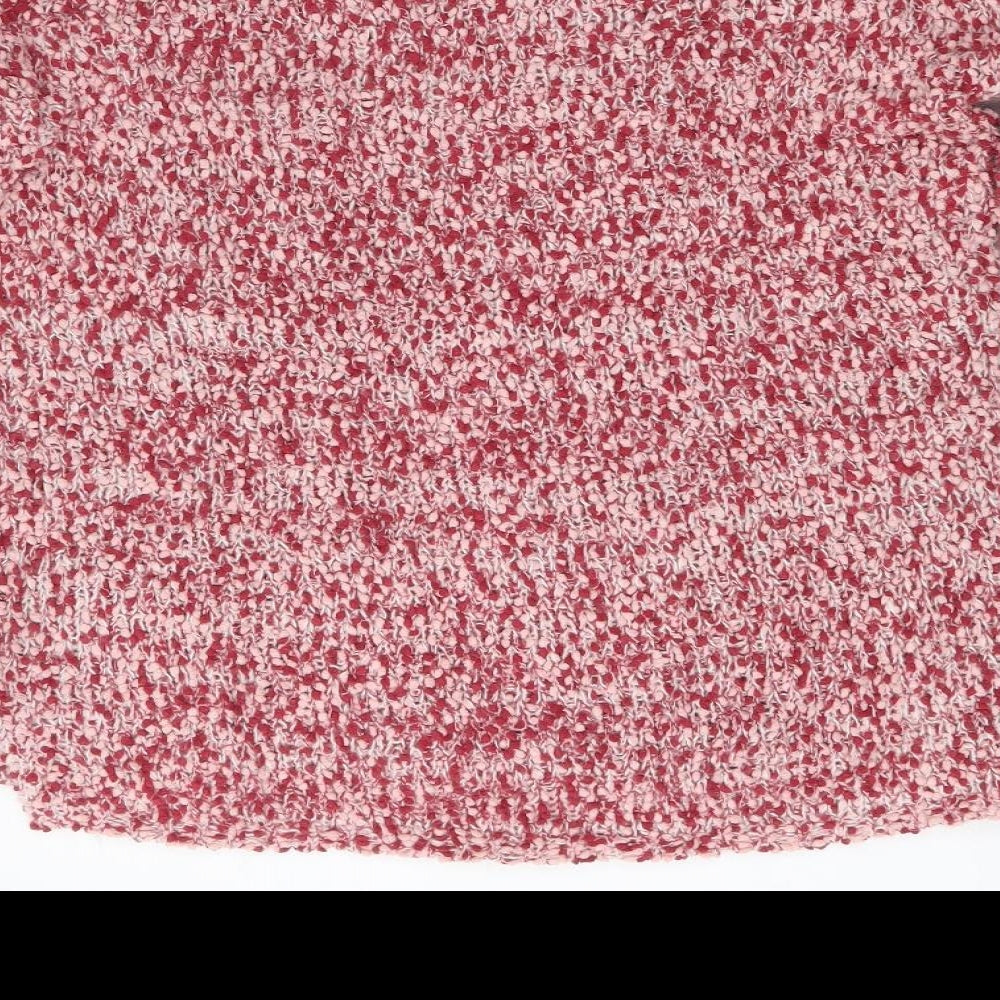 Womens UK Size S Papaya Red Pullover Jumper