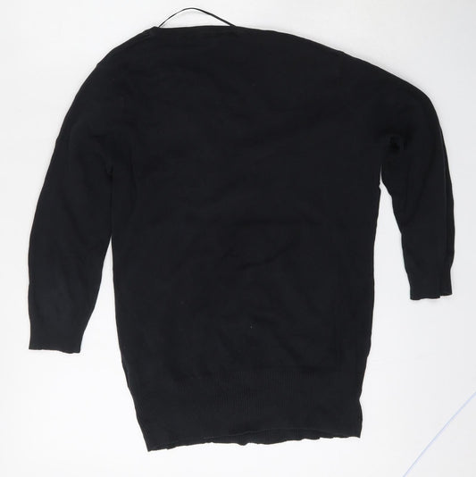 Womens UK Size M H&M Black Cardigan Jumper