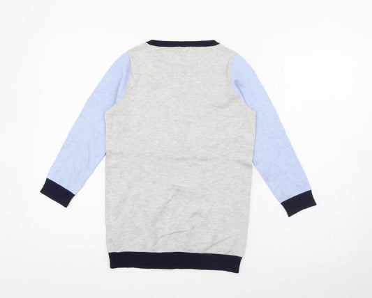 Womens UK Size 8 M&Co Blue Pullover Jumper