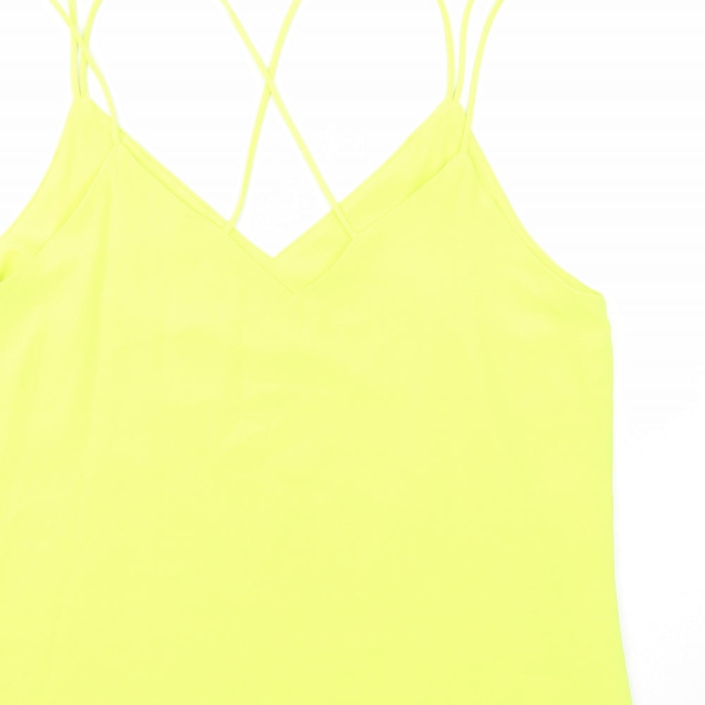 F&F Womens Green Polyester Camisole Blouse Size 18 V-Neck