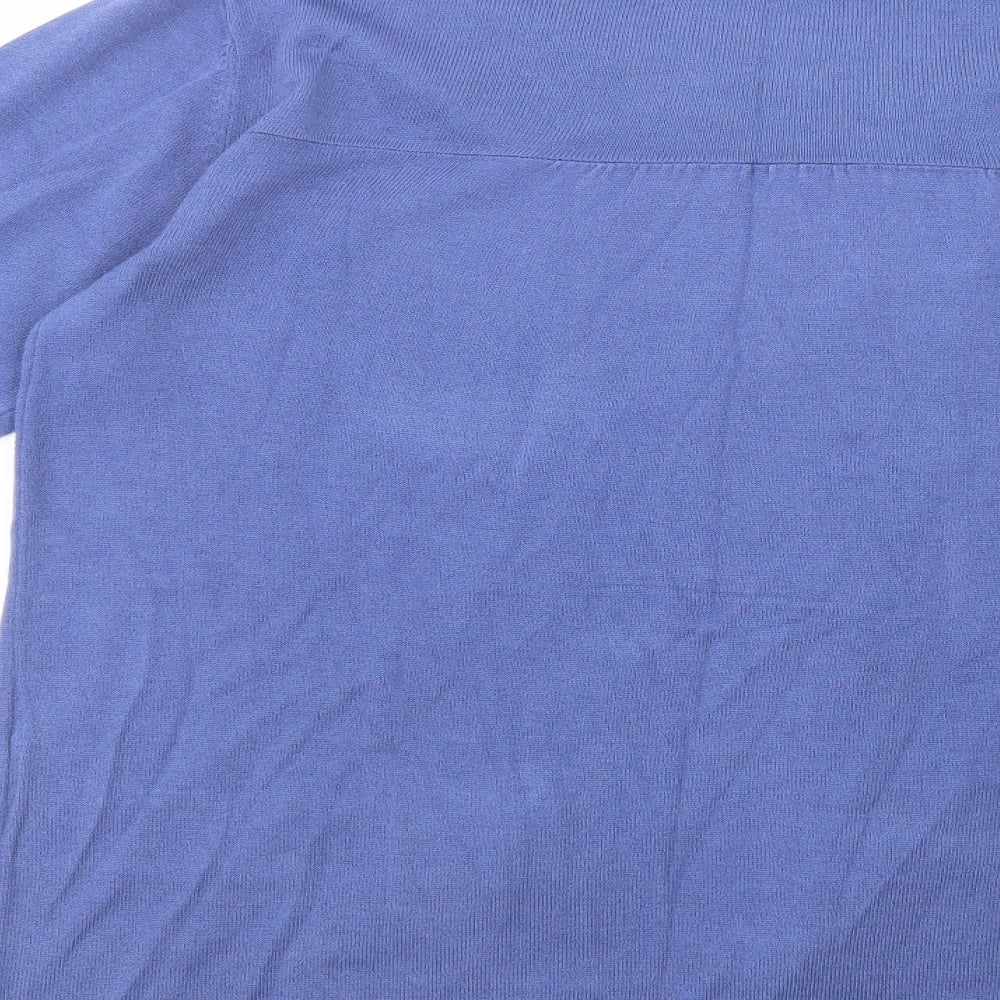 Womens UK Size XL Cashmasoft Blue Cardigan Jumper