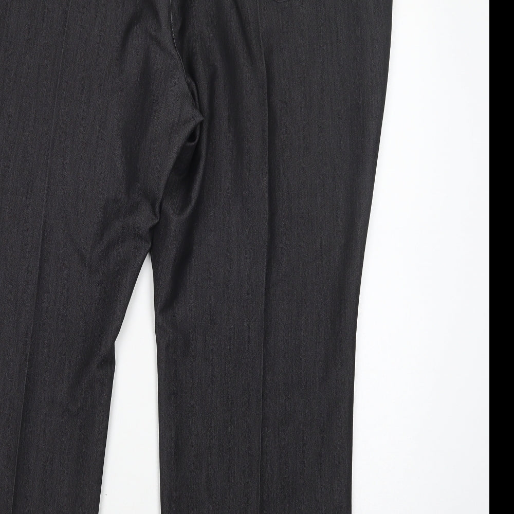 Womens UK Size 20 Marks and Spencer Regular Fit Dress Pants Grey Trousers