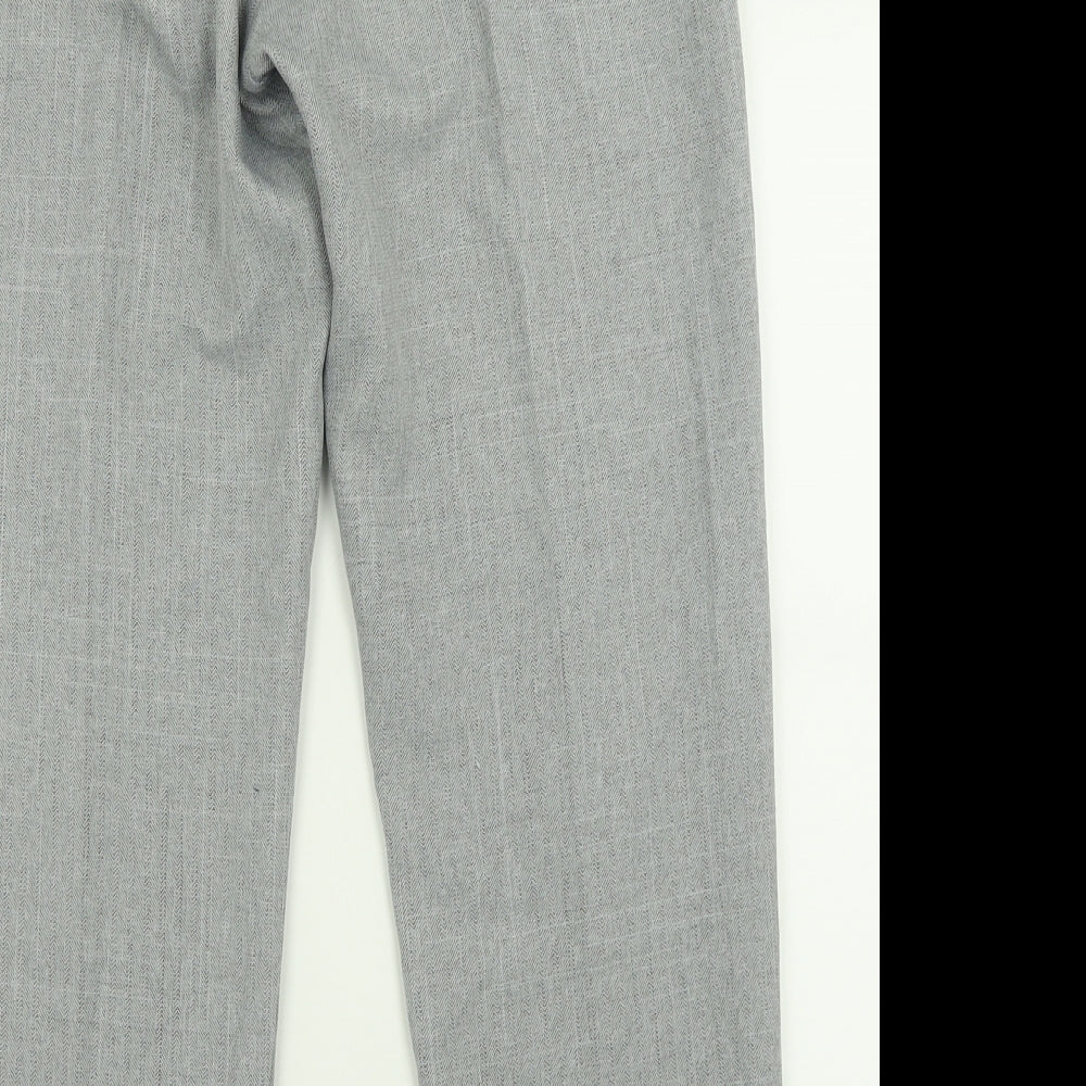 Autonomy Womens Grey Polyester Trousers Size 14 L27 in Regular
