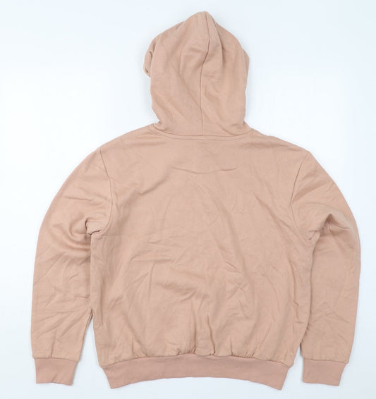 H&M Womens Pink Cotton Pullover Hoodie Size M Pullover - Heart