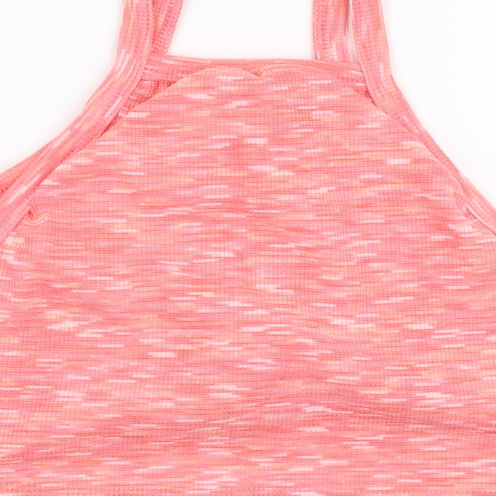 Womens UK Size 10 Missy Empire Pink Cropped Tank