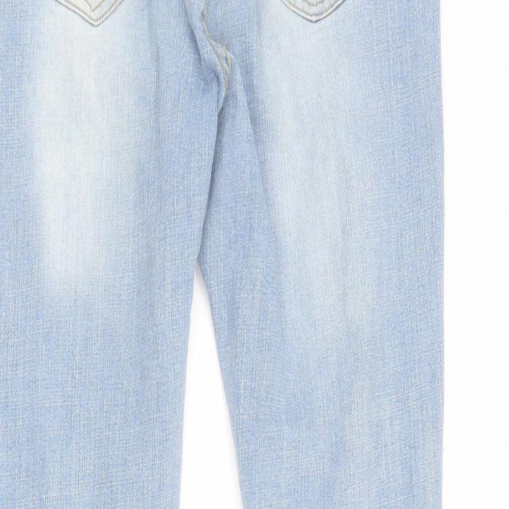 SheIn Womens Blue Cotton Skinny Jeans Size S L26 in Regular Zip