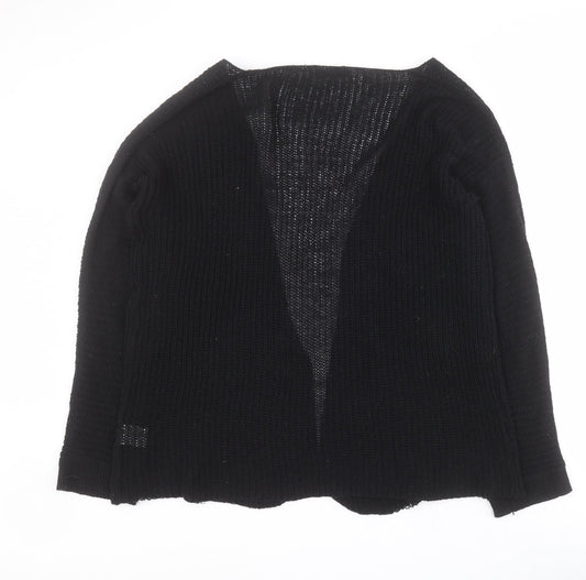 SheIn Womens Black V-Neck  Polyester Cardigan Jumper Size M