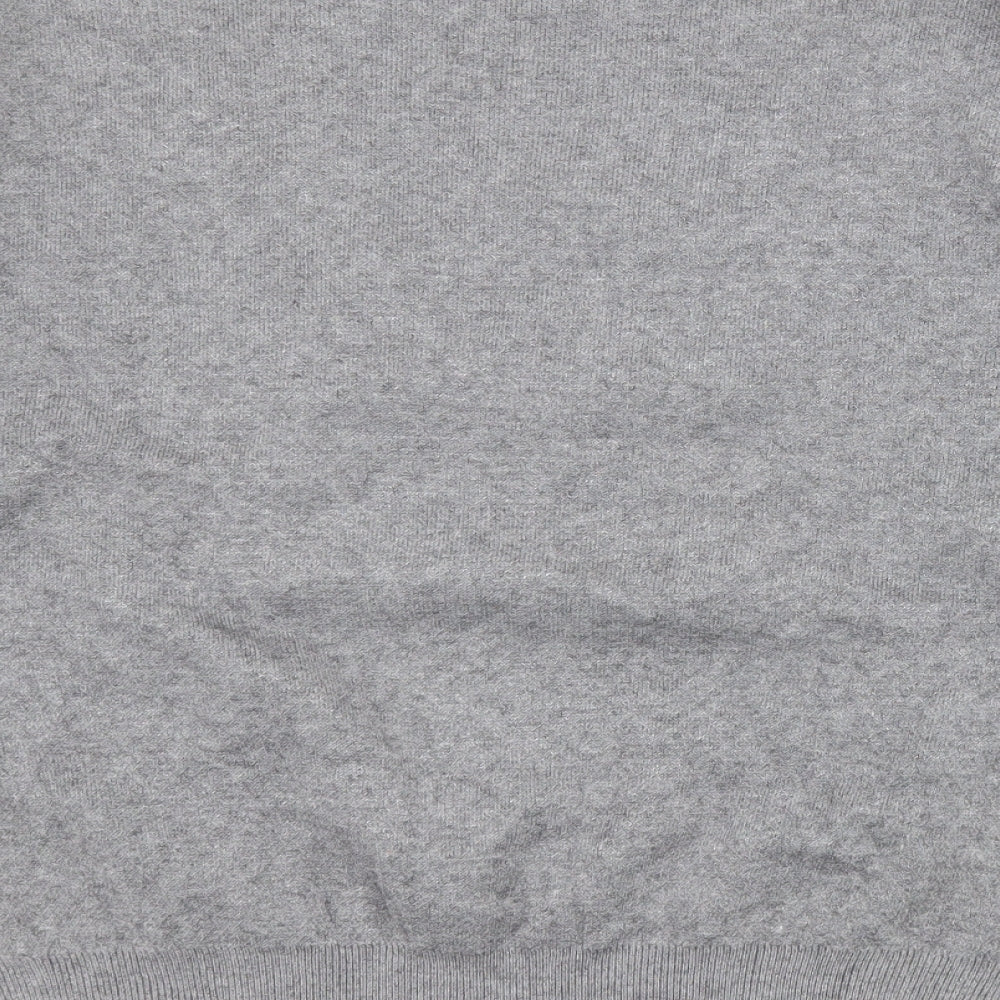J&H Fashion Womens Grey Crew Neck Polyester Pullover Jumper Size S - H