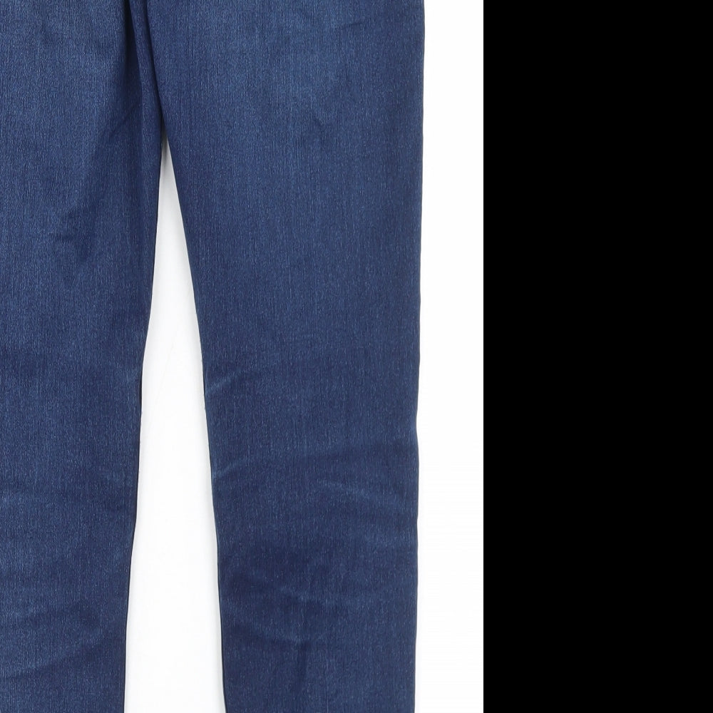 Only Womens Blue Cotton Skinny Jeans Size 32 in L28 in Regular Button