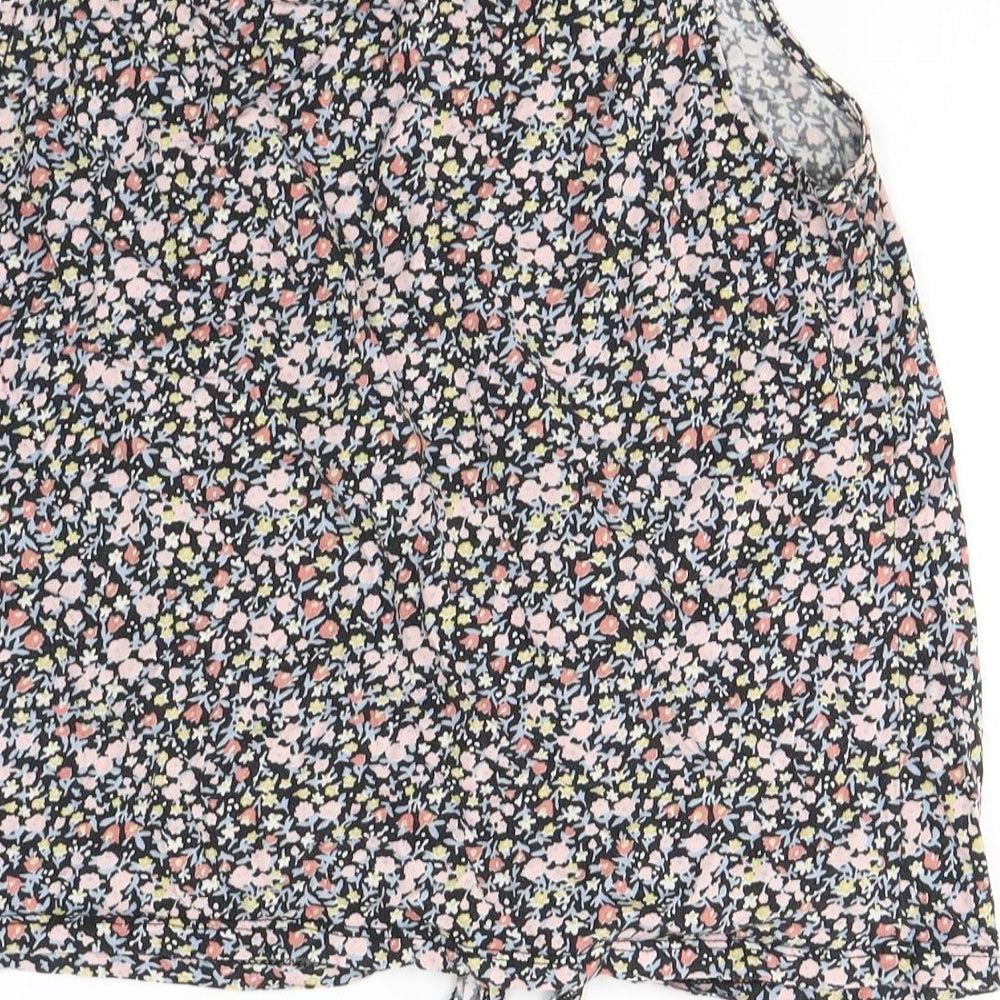 Womens UK Size 12 New Look Multicoloured Cropped Tank