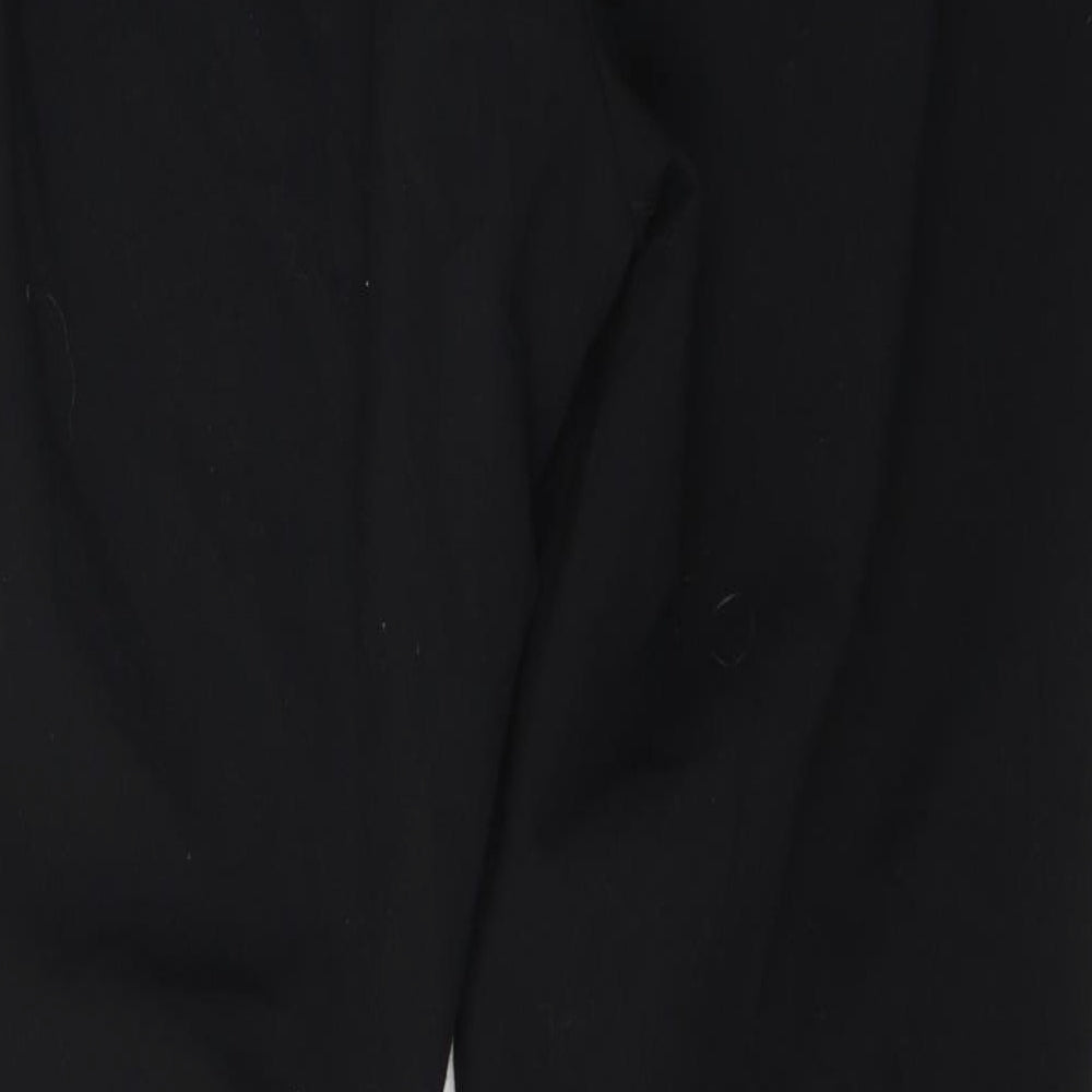 Womens UK Size 14 Marks and Spencer Regular Fit Black Trousers