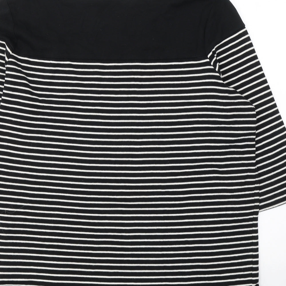 Womens UK Size 2 Debenhams Black Jersey T-Shirt