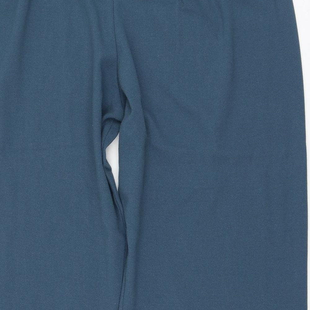 Womens UK Size 2XL Classic Image Regular Fit Blue Trousers