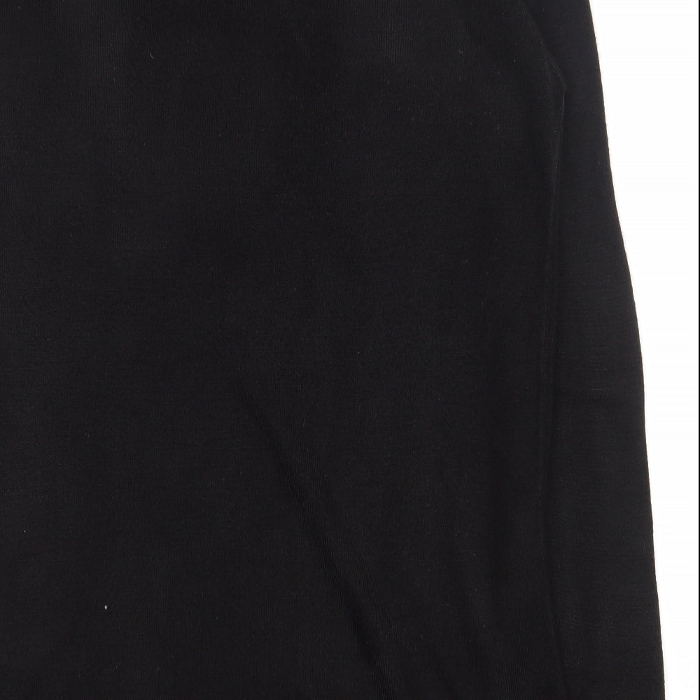 Peacocks Mens Black V-Neck Acrylic Pullover Jumper Size L