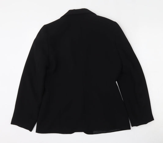 Dorothy Perkins Womens Black Polyester Jacket Blazer Size 12