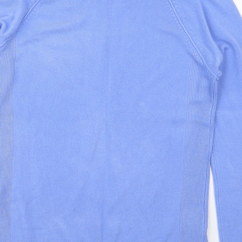 Primark Womens Blue Round Neck Acrylic Pullover Jumper Size 12