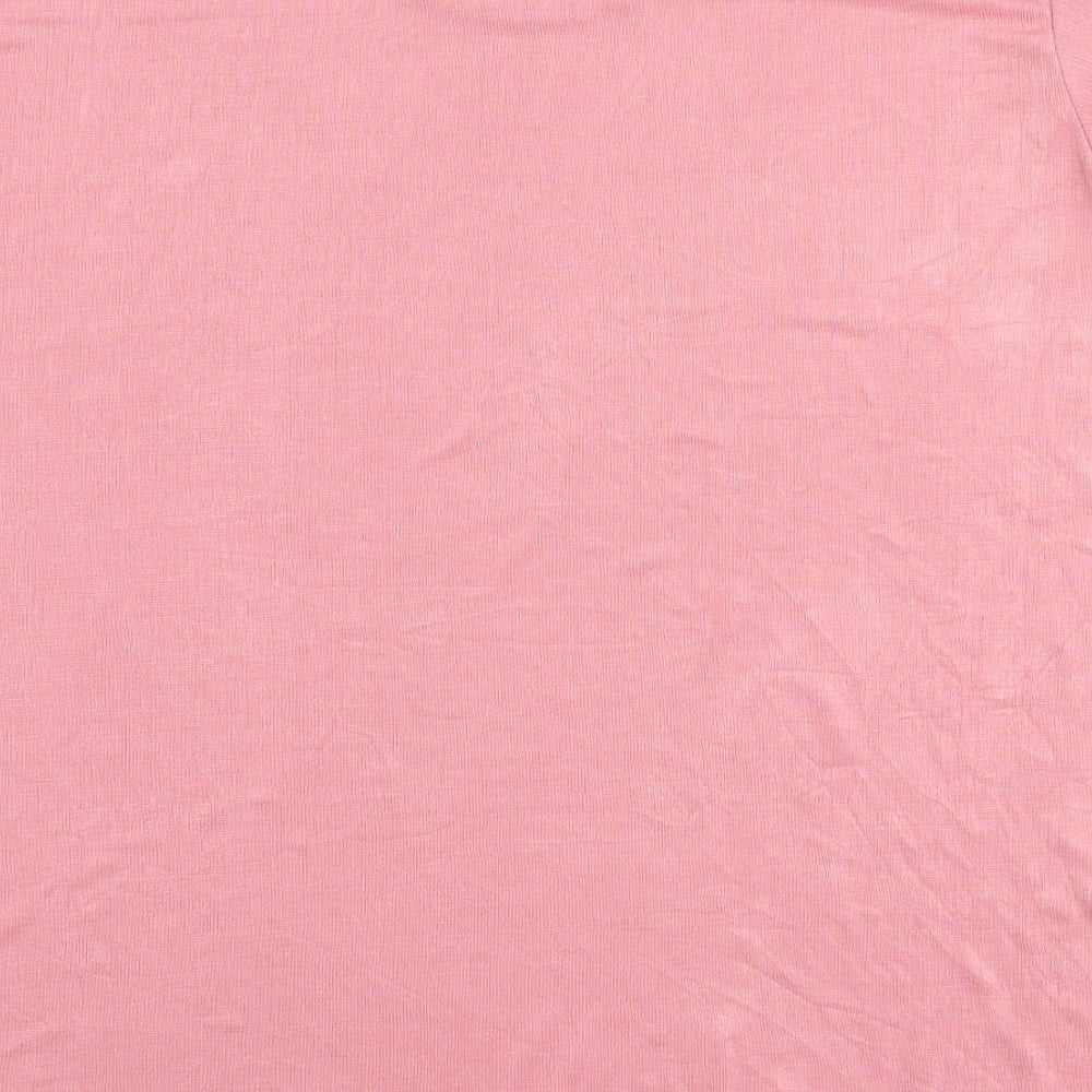 Womens UK Size 2XL Charmell Pink Basic Blouse
