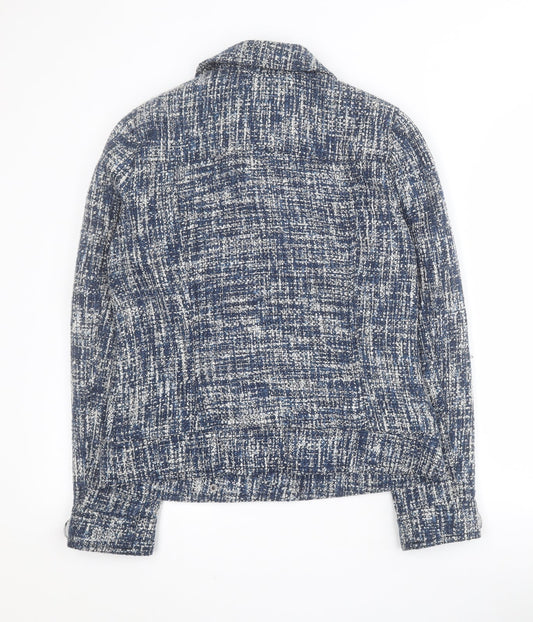 Matalan Womens Blue Jacket Size 12 Zip