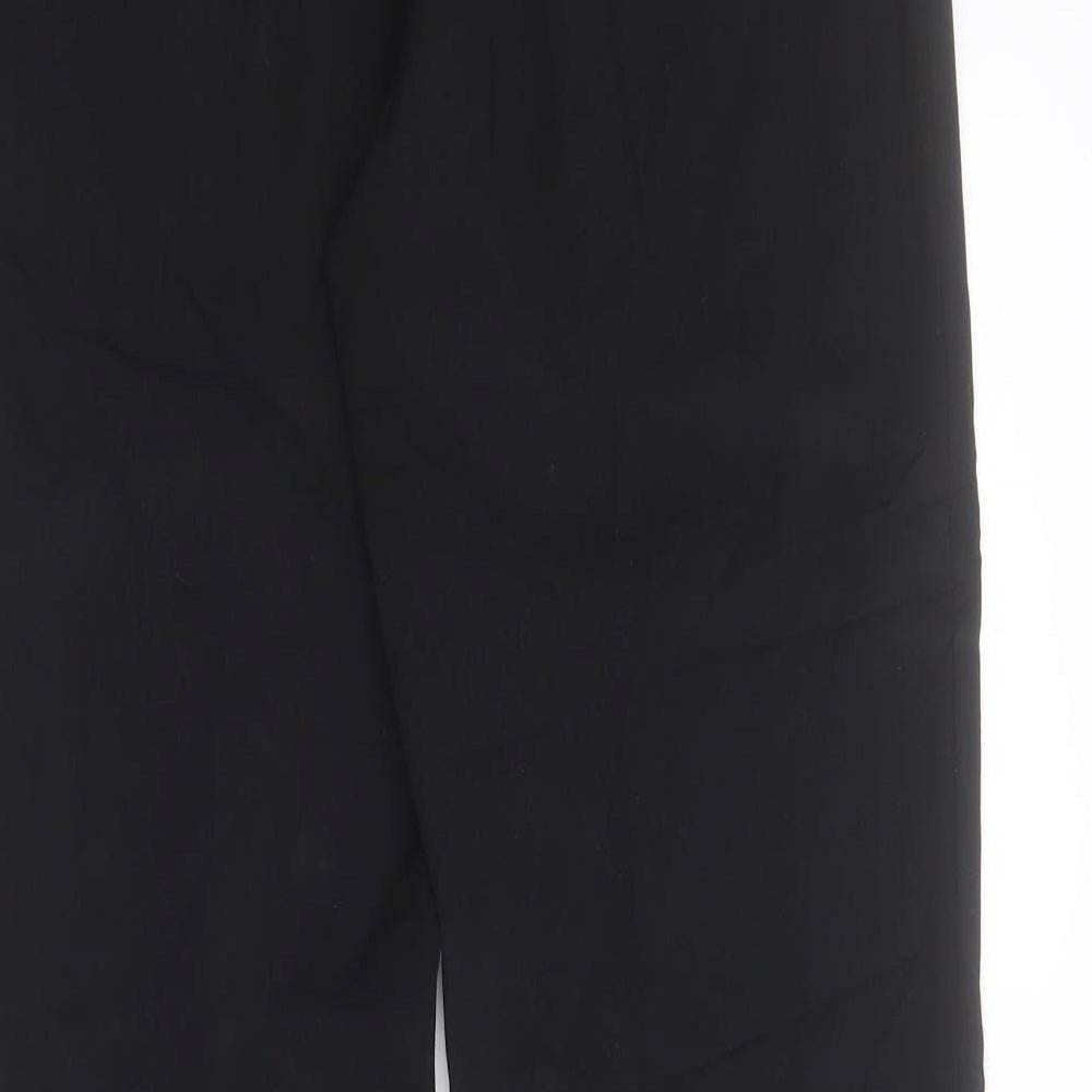 Womens UK Size 10 Artigiano Regular Fit Carrot Black Trousers