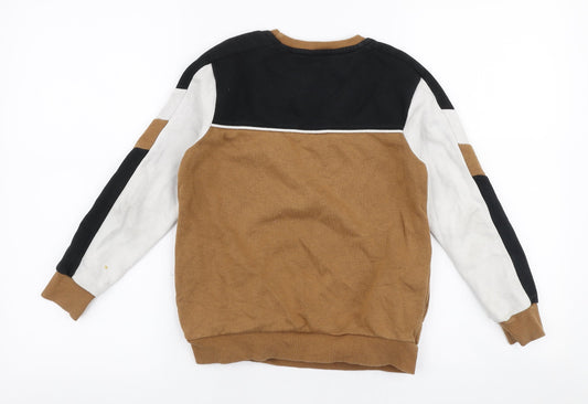 George Boys Multicoloured Cotton Pullover Sweatshirt Size 8-9 Years Pullover - Exclusive