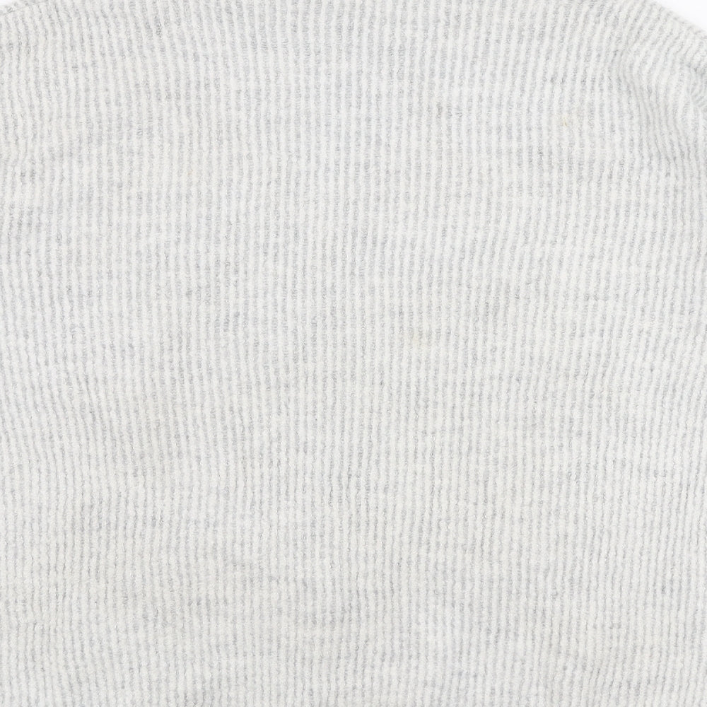 Primark Womens Grey Roll Neck Acrylic Pullover Jumper Size S