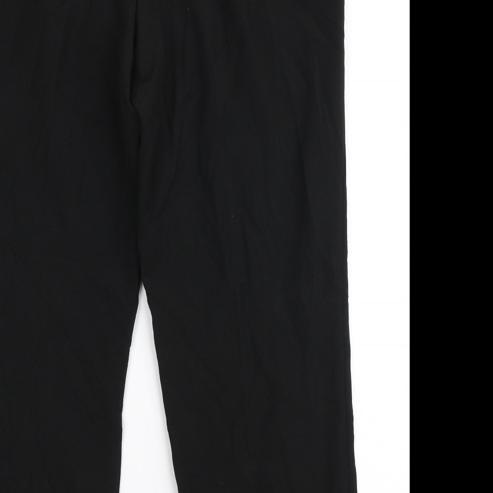 Womens UK Size 16 Vida Vi Regular Fit Black Trousers