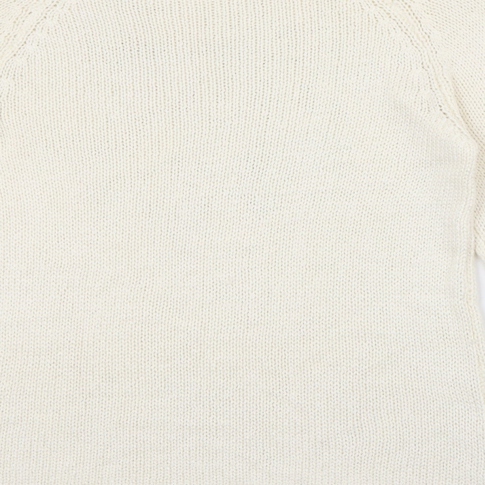 Womens UK Size 16 Roman Ivory Pullover Jumper