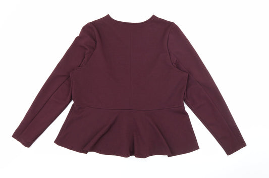 Papaya Womens Red Jacket Size 20 Zip