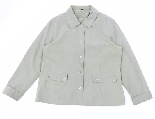 Womens UK Size 18 Finesse Green Jacket